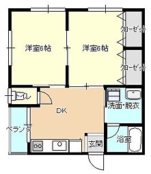 間取図画像 2DK