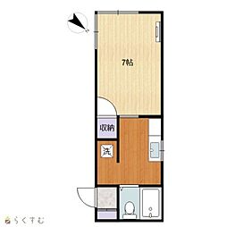 セントラルパレス栄町 1Kの間取図画像