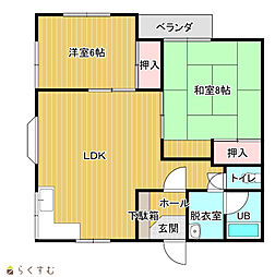ファミール 2LDKの間取図画像