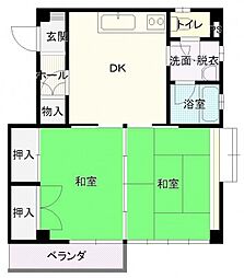 間取図画像 2DK