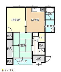 間取図画像 2DK