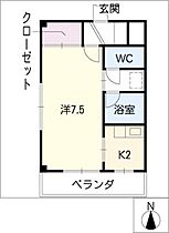 アーク　メイコー  ｜ 愛知県長久手市根の神（賃貸マンション1K・3階・24.03㎡） その2