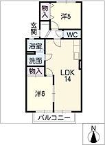 カーサベルデII  ｜ 愛知県長久手市野田農（賃貸アパート2LDK・2階・55.10㎡） その2