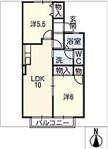 カーサ・ベルデＡ棟  ｜ 愛知県長久手市野田農（賃貸アパート2LDK・2階・50.09㎡） その2