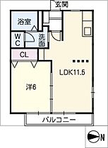 セフィラコート  ｜ 愛知県長久手市東浦（賃貸アパート1LDK・1階・38.83㎡） その2