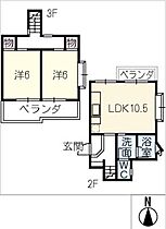 集合邸宅和合　南棟　Ｊ号室  ｜ 愛知県日進市浅田平子3丁目（賃貸マンション2LDK・3階・56.23㎡） その2