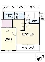 オー・ピュール  ｜ 愛知県日進市浅田町上納（賃貸マンション1LDK・1階・40.84㎡） その2