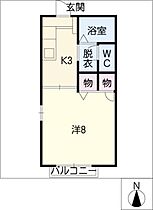 デルソル岩崎  ｜ 愛知県日進市岩崎町西ノ平（賃貸アパート1K・2階・24.71㎡） その2