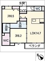 桜  ｜ 愛知県豊明市西川町長田（賃貸マンション2LDK・2階・65.33㎡） その2