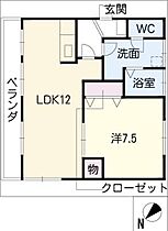 双峰マンション  ｜ 愛知県豊明市二村台7丁目（賃貸マンション1LDK・2階・45.00㎡） その2