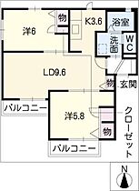 エスペランサ  ｜ 愛知県知多郡東浦町大字石浜字中央（賃貸アパート2LDK・2階・55.38㎡） その2