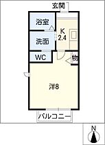 リヴィエール杉  ｜ 愛知県豊田市平戸橋町寺前（賃貸アパート1K・2階・24.71㎡） その2