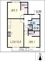 セジュール寺田Ａ棟  ｜ 愛知県豊田市梅坪町1丁目（賃貸アパート2LDK・2階・66.07㎡） その2