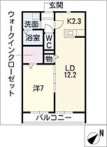 フロレスタＡ  ｜ 愛知県豊田市寺部町3丁目（賃貸マンション1LDK・1階・49.54㎡） その2