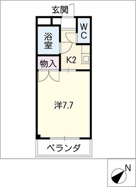 グランロード ｜愛知県豊田市大林町12丁目(賃貸マンション1K・3階・22.90㎡)の写真 その2