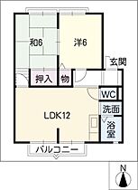 サンビレッジクレインＡ  ｜ 愛知県豊田市桝塚西町北小畔（賃貸アパート2LDK・2階・52.84㎡） その2