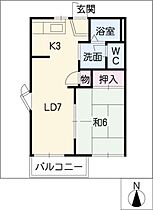 トップヒル12　Ｂ  ｜ 愛知県豊田市岩倉町馬場（賃貸アパート1LDK・2階・35.00㎡） その2