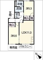 セゾンのぞみＢ  ｜ 愛知県刈谷市東境町住吉（賃貸アパート2LDK・1階・54.00㎡） その2