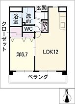 パークサイドII  ｜ 愛知県知立市鳥居3丁目（賃貸マンション1LDK・4階・45.03㎡） その2