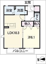 メゾンドフレールＡ  ｜ 愛知県高浜市八幡町1丁目（賃貸アパート1LDK・1階・42.78㎡） その2