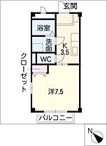 グリーンＰａｔｉｏ  ｜ 愛知県安城市住吉町5丁目（賃貸マンション1K・2階・27.30㎡） その2