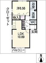 ＡＬＬＵＲＥ  ｜ 愛知県安城市美園町2丁目（賃貸アパート1LDK・2階・44.72㎡） その2