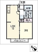 エスポワール大平Ａ棟  ｜ 愛知県岡崎市大平町字奥屋（賃貸アパート1LDK・2階・40.92㎡） その2