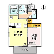 カーサ　カルダ 102 ｜ 愛知県岡崎市堂前町2丁目6番20（賃貸アパート1LDK・1階・48.20㎡） その2