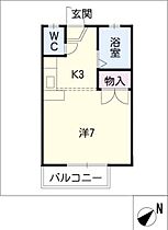 パストラル竜美  ｜ 愛知県岡崎市竜美東1丁目（賃貸アパート1K・2階・21.53㎡） その2