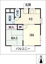 サニーハイツI・II  ｜ 愛知県岡崎市天白町字郷西（賃貸アパート2K・2階・31.44㎡） その2