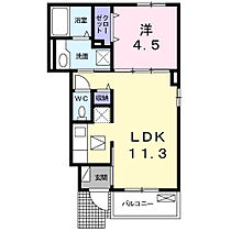 ルイーンズサイド・エレガンス 102 ｜ 愛知県岡崎市六名1丁目10番地8（賃貸アパート1LDK・1階・37.00㎡） その2