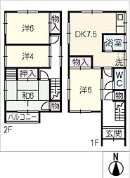 🉐敷金礼金0円！🉐鴨田町向山貸家