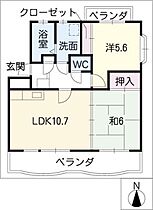 プレミールＳＵＷＡ  ｜ 愛知県豊川市諏訪西町1丁目（賃貸マンション2LDK・2階・50.20㎡） その2