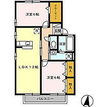 なごみ荘　A棟 202 ｜ 愛知県蒲郡市平田町下長根55（賃貸アパート2LDK・2階・59.58㎡） その2