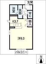 ツインフォレストＢ棟  ｜ 愛知県豊川市御津町西方狐塚（賃貸アパート1R・2階・32.24㎡） その2