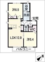 シューアン  ｜ 愛知県豊川市御油町東欠間（賃貸アパート2LDK・2階・59.51㎡） その2