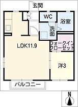 どんぐり村  ｜ 愛知県蒲郡市三谷町須田（賃貸アパート1LDK・2階・36.54㎡） その2