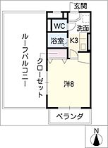 ロイヤルキャビン松久  ｜ 愛知県豊川市松久町1丁目（賃貸マンション1K・4階・25.50㎡） その2