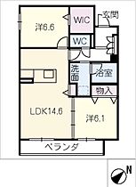 ル・レザン  ｜ 愛知県豊橋市新栄町字新田中（賃貸マンション2LDK・2階・64.90㎡） その2