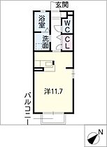 ブルック・ハウスＡ棟  ｜ 愛知県豊橋市曙町字若松（賃貸アパート1R・2階・31.71㎡） その2