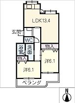 ハイツサンスカイ  ｜ 愛知県豊橋市東橋良町（賃貸マンション2LDK・3階・60.51㎡） その2