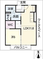 グリーンステージしんさかえＡ棟  ｜ 愛知県豊橋市新栄町字南小向（賃貸アパート1LDK・2階・39.69㎡） その2