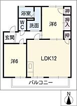 コーポ神ノ木  ｜ 愛知県犬山市大字上野字神ノ木（賃貸アパート2LDK・1階・52.29㎡） その2