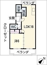 シーバハイツ  ｜ 愛知県一宮市宮地1丁目（賃貸マンション1LDK・2階・52.53㎡） その2