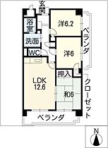 エクセルナカゼン  ｜ 愛知県一宮市三条字山（賃貸マンション3LDK・3階・67.57㎡） その2