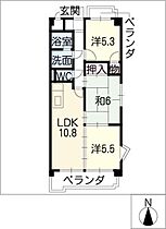 グランドールナカシマ  ｜ 愛知県一宮市西五城字下須賀（賃貸マンション3LDK・4階・60.00㎡） その2