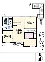 ソシア  ｜ 愛知県一宮市開明字郷中（賃貸アパート2LDK・2階・63.93㎡） その2