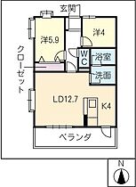 グリーンアップルII  ｜ 愛知県一宮市起字東茜屋（賃貸マンション2LDK・6階・59.84㎡） その2