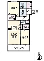 シャーメゾン北園  ｜ 愛知県一宮市北園通4丁目（賃貸マンション2LDK・2階・69.23㎡） その2