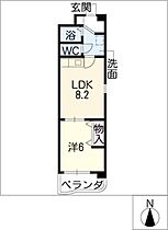 ファーストマンション  ｜ 愛知県一宮市今伊勢町本神戸字南無量寺（賃貸マンション1LDK・3階・33.07㎡） その2